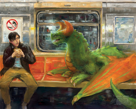 Dragons of NYC, The 1 Train, - 11x14” Print